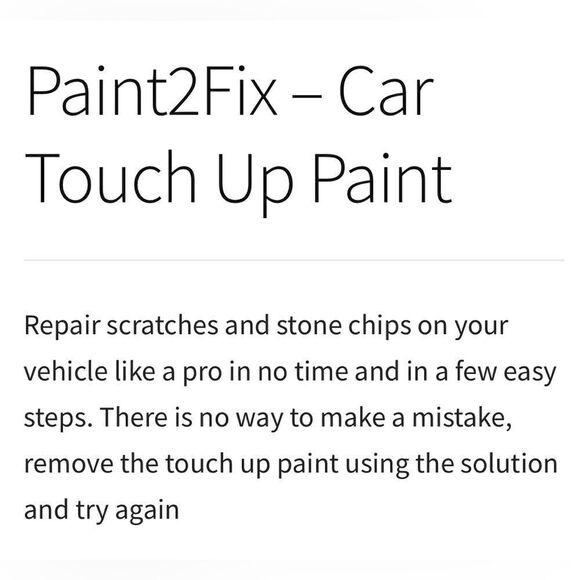 PAINT2FIX Touch Up Paint for Volvo -Black Sapphire Scratch and Chip Repair Kit. - Picture 2 of 6